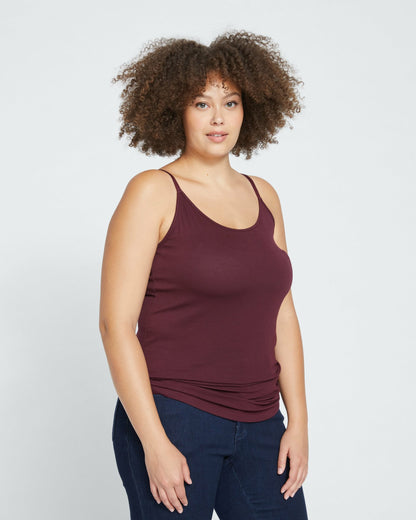 Universal Standard Cloud Rib Camisole - Black Cherry