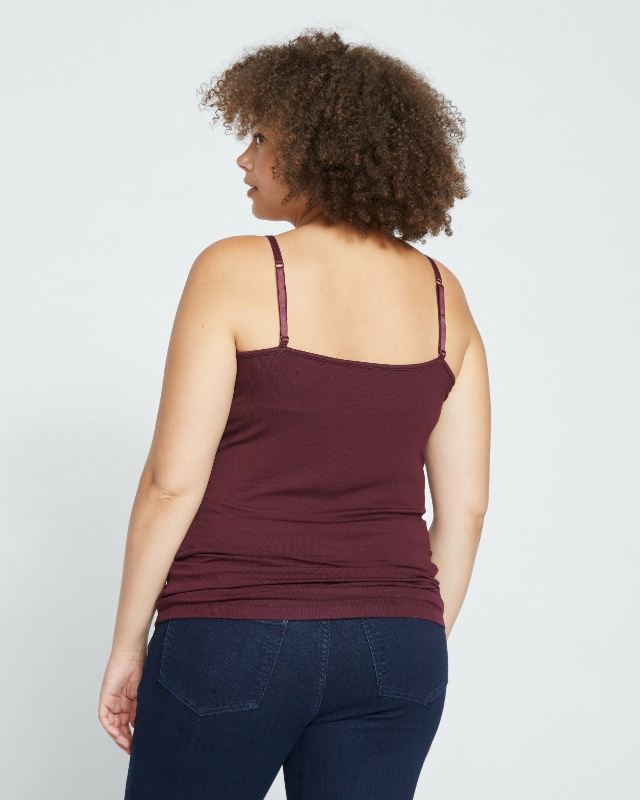 Universal Standard Cloud Rib Camisole - Black Cherry