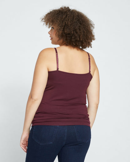 Universal Standard Cloud Rib Camisole - Black Cherry