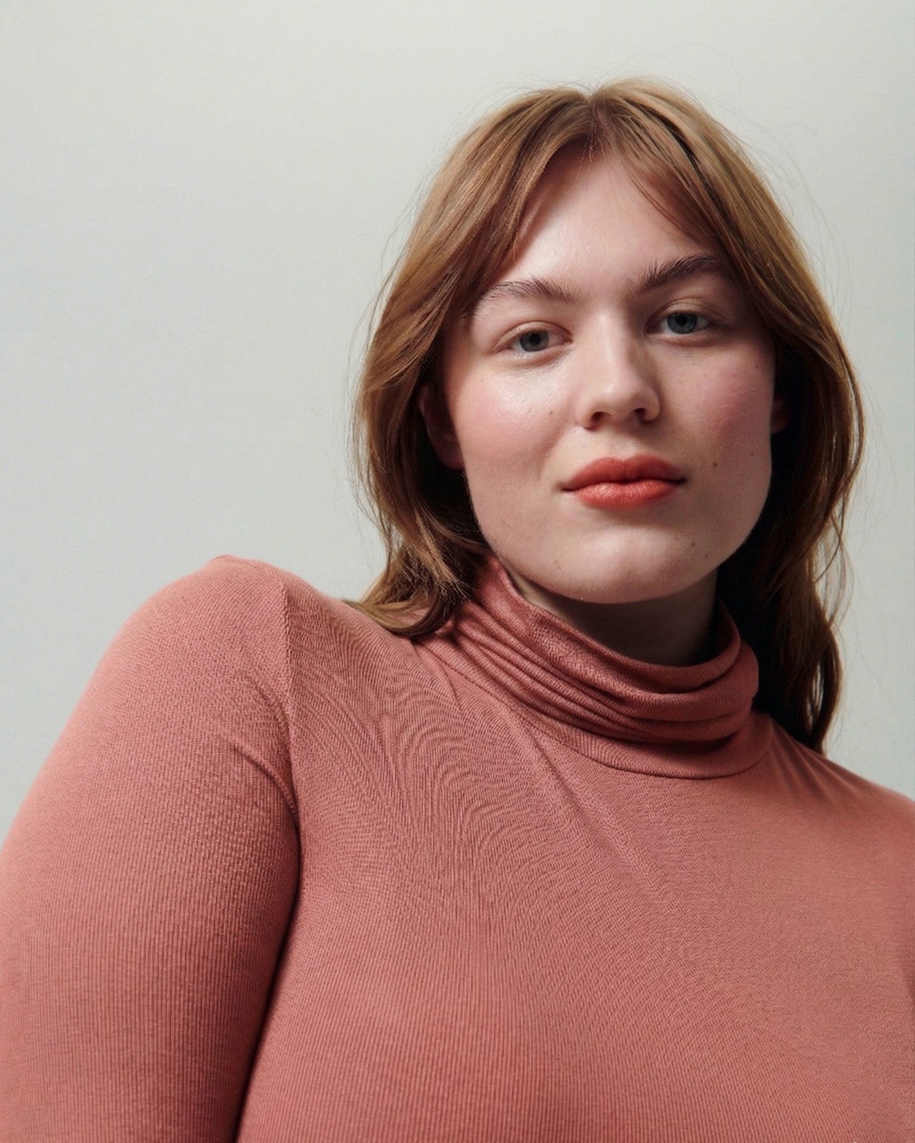 Universal Standard Cloud Rib Turtleneck - Terracotta
