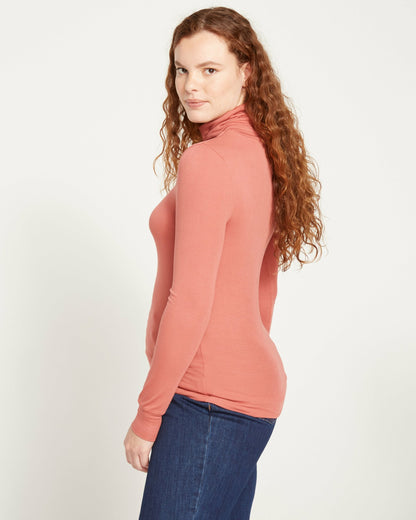 Universal Standard Cloud Rib Turtleneck - Terracotta
