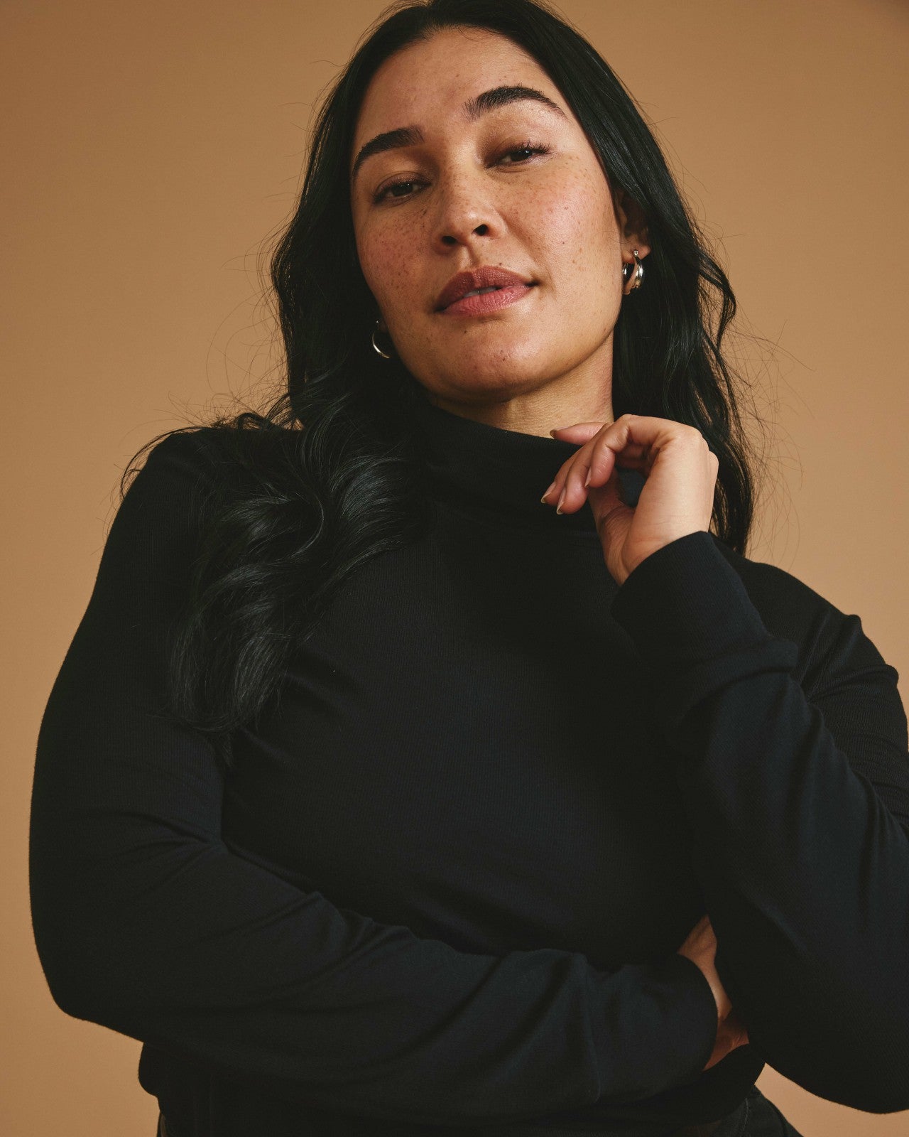 Universal Standard Cloud Rib Turtleneck - Black