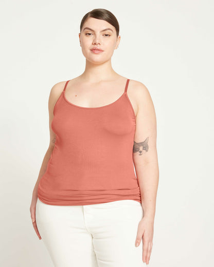 Universal Standard Cloud Rib Camisole - Terracotta