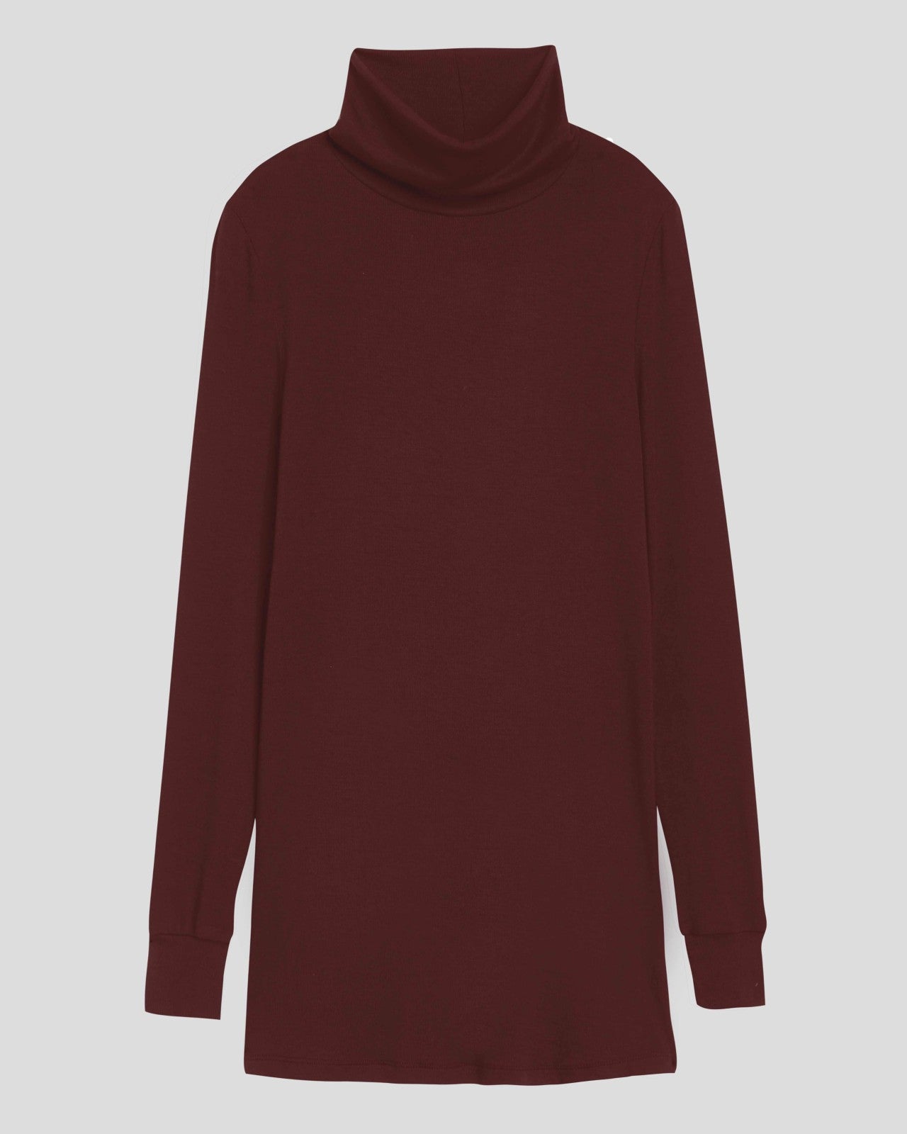 Universal Standard Cloud Rib Turtleneck - Black Cherry