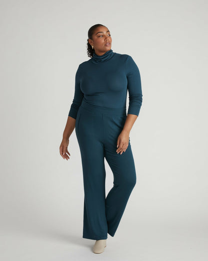 Universal Standard Cloud Rib Turtleneck - Deep Sea