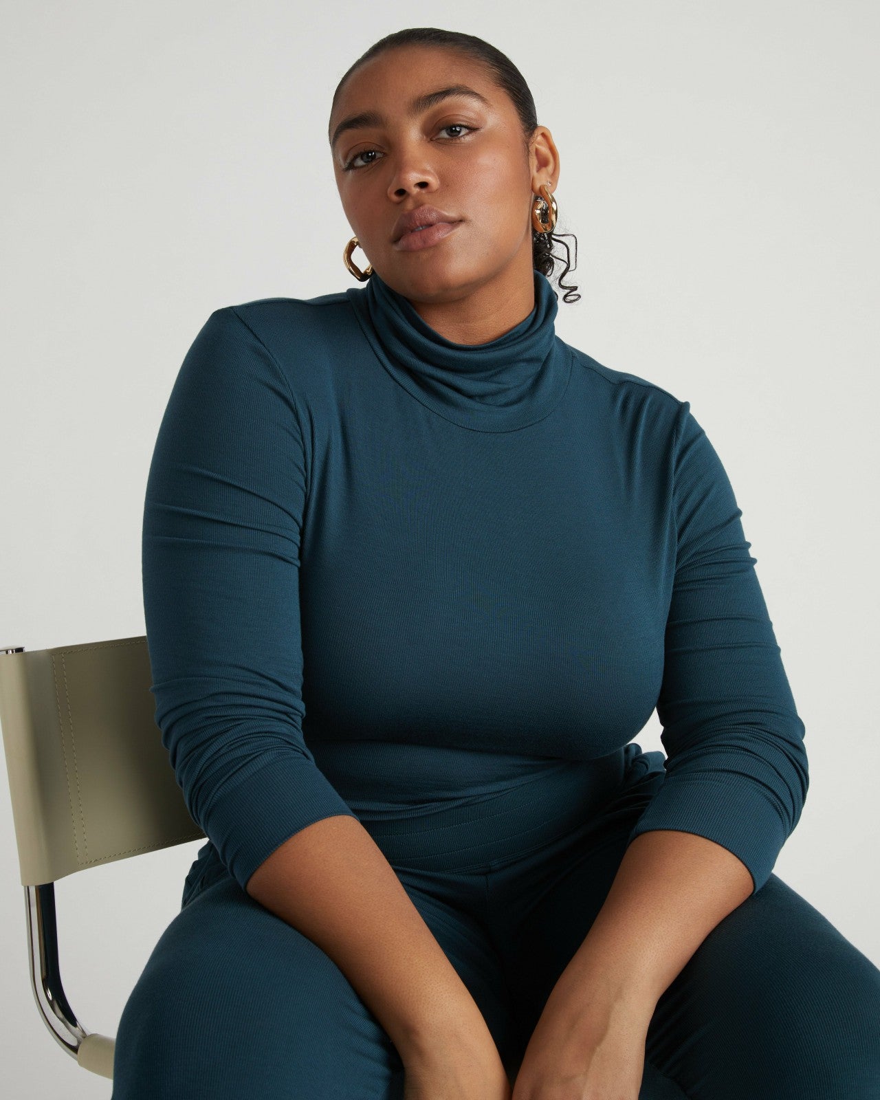 Universal Standard Cloud Rib Turtleneck - Deep Sea