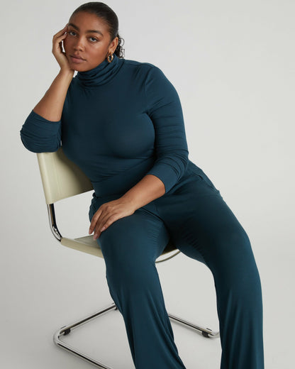 Universal Standard Cloud Rib Turtleneck - Deep Sea