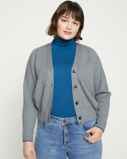 Universal Standard Better-Than-Wool Cardigan - Heather Grey