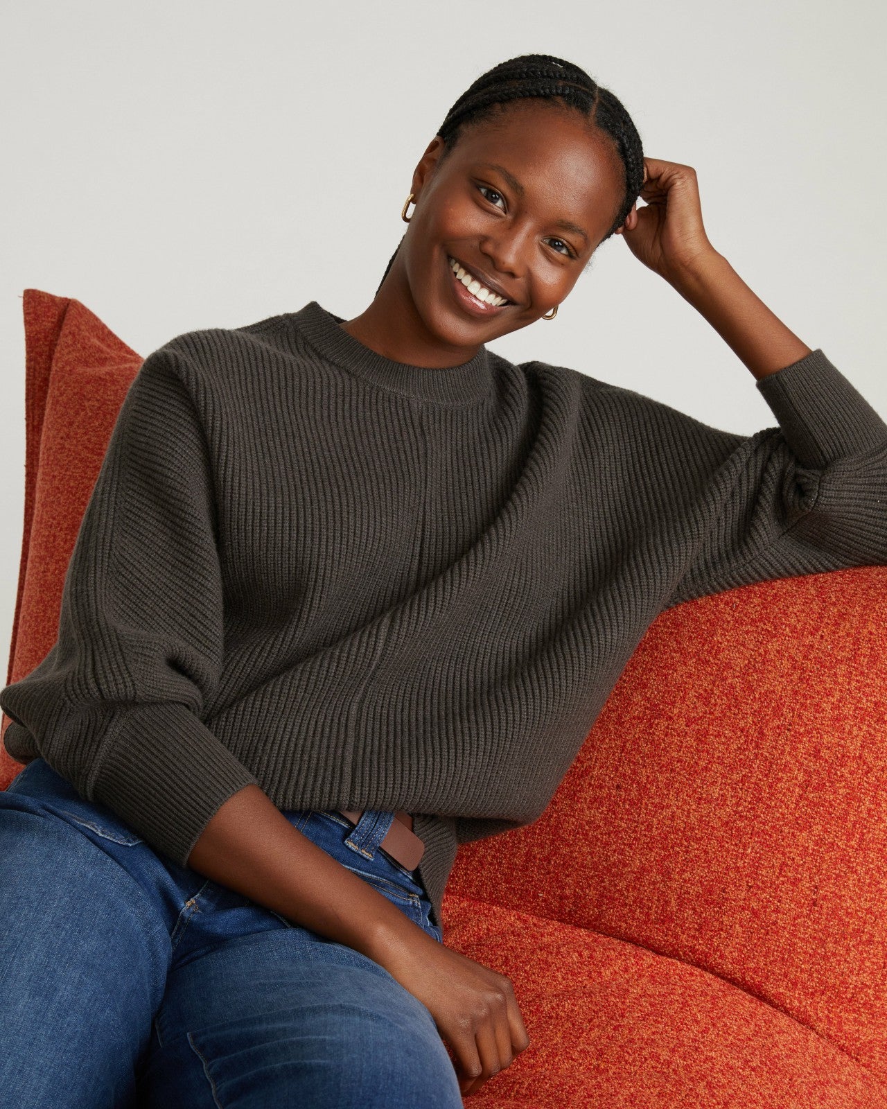 Universal Standard Better-Than-Wool Dolman Sweater - Graphite