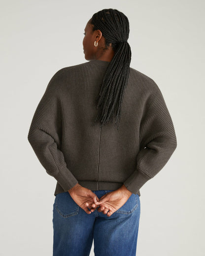 Universal Standard Better-Than-Wool Dolman Sweater - Graphite