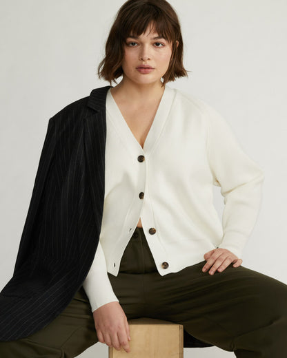 Universal Standard Better-Than-Wool Cardigan - Cream