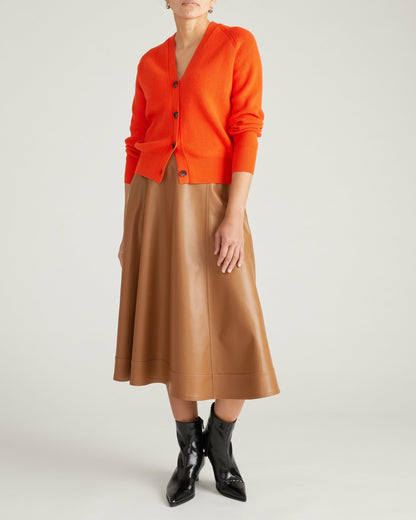Universal Standard Better-Than-Wool Cardigan - Orange Flame