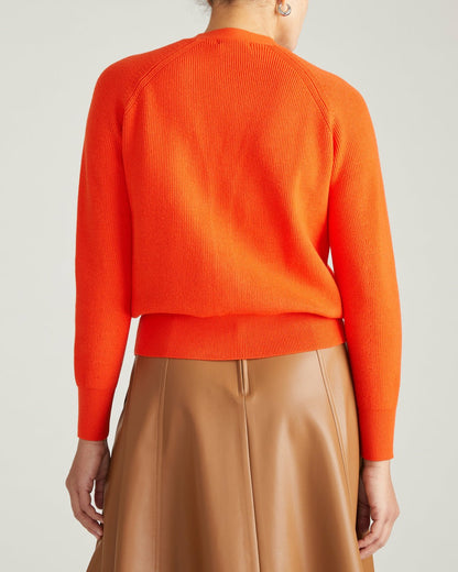 Universal Standard Better-Than-Wool Cardigan - Orange Flame