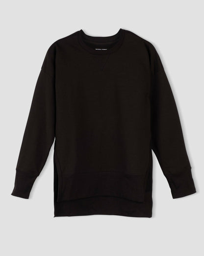 Universal Standard Fiona Side Slit Sweatshirt - Black