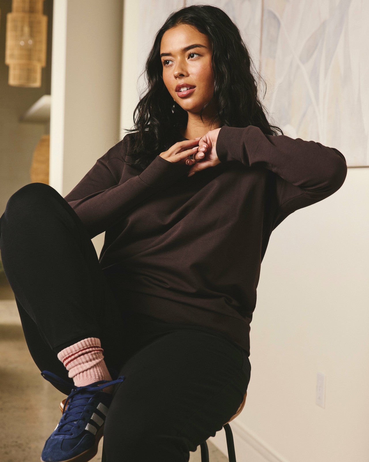 Universal Standard Lauren Classic Sweatshirt - Deep Brown