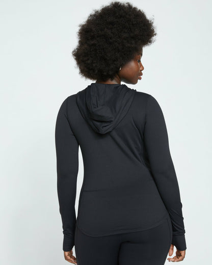 Universal Standard Next-to-Naked Hooded Zip Jacket - Black