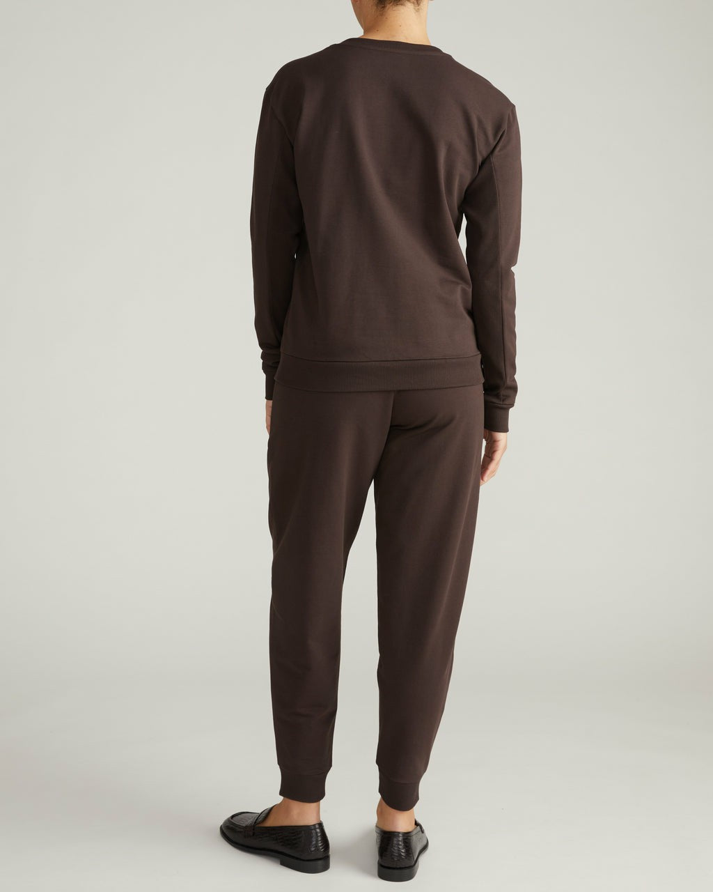 Universal Standard Meridien Zip Sweatshirt - Deep Brown