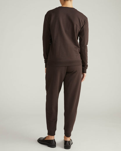 Universal Standard Meridien Zip Sweatshirt - Deep Brown