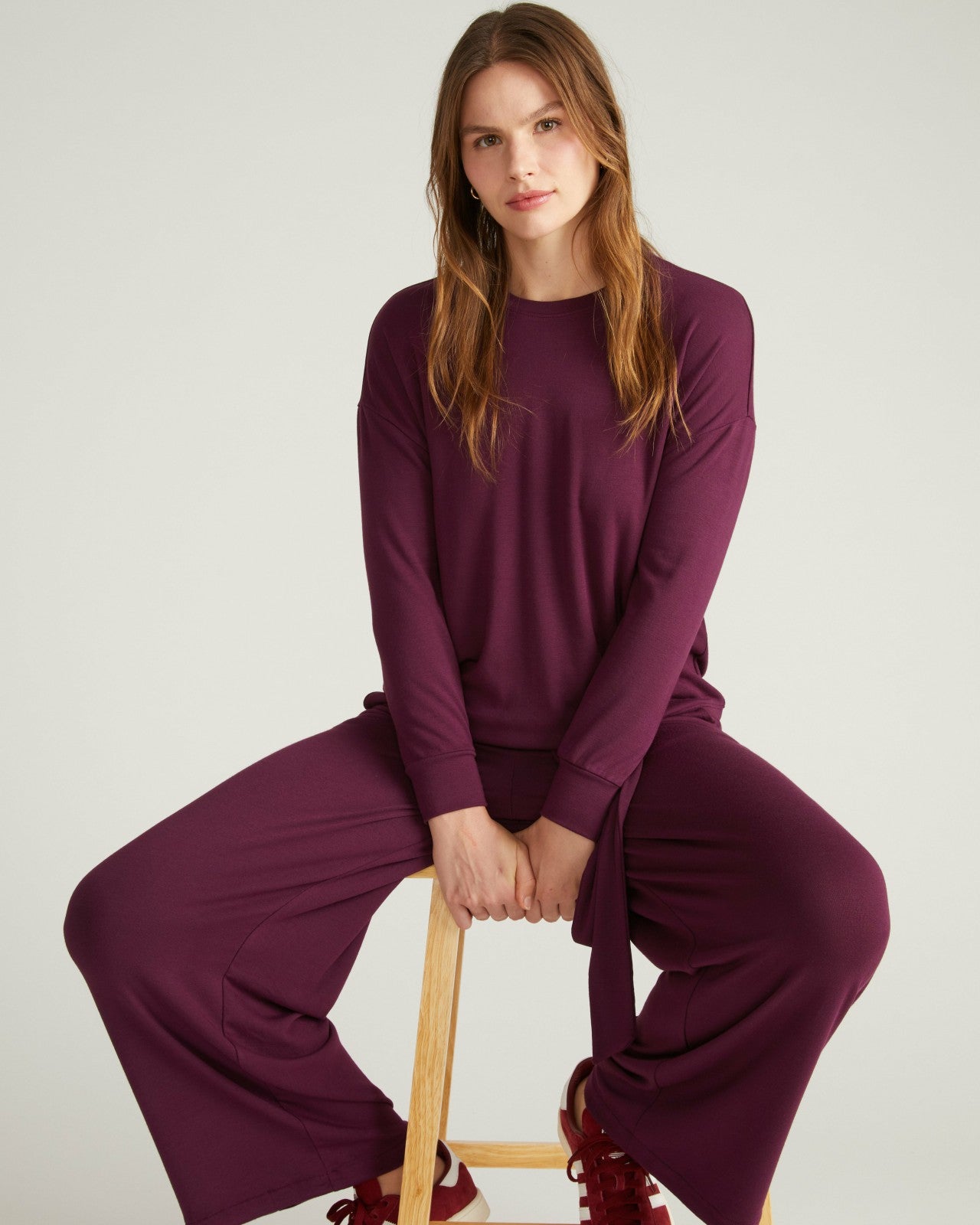 Universal Standard TravelKnit Sweatshirt - Gamay