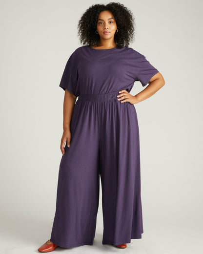 Universal Standard Isadora Wide Leg Lounge Pants - Anthracite