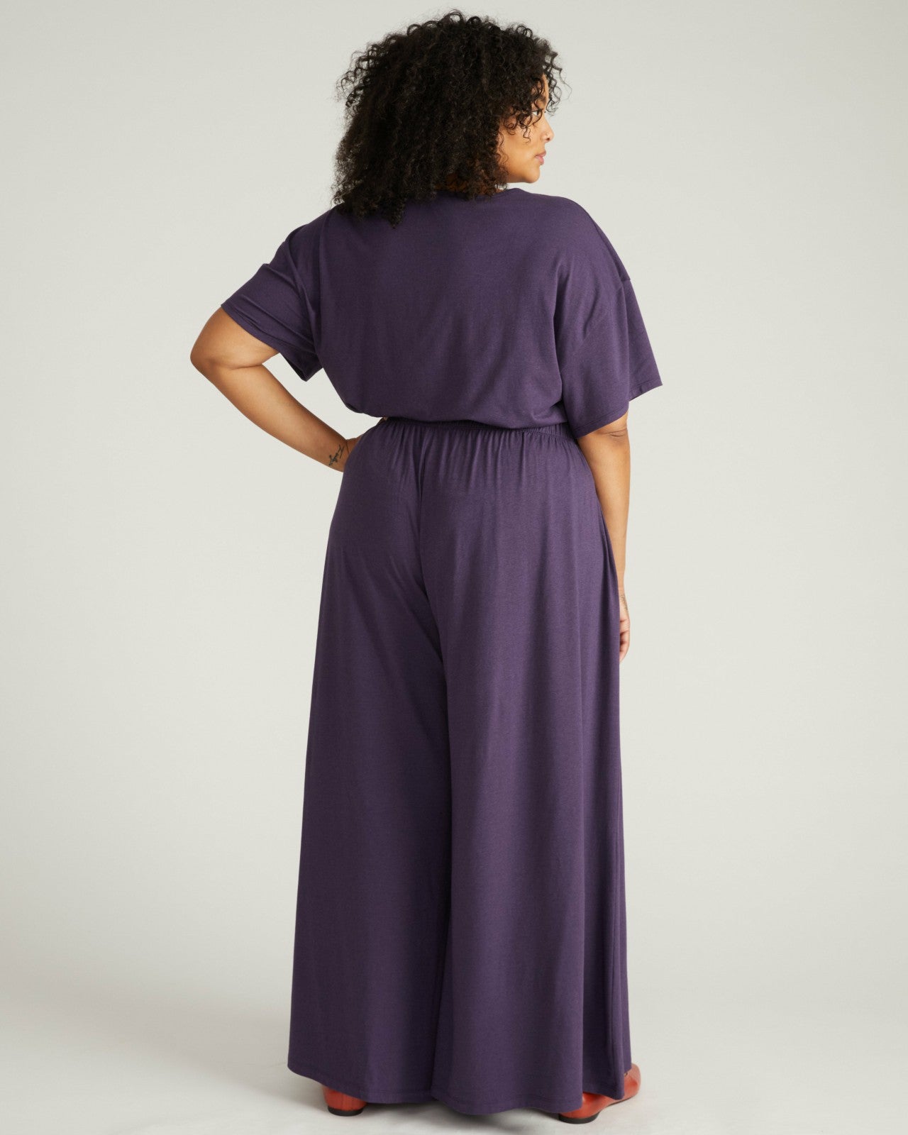Universal Standard Isadora Wide Leg Lounge Pants - Anthracite