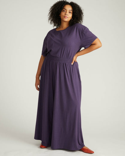 Universal Standard Isadora Wide Leg Lounge Pants - Anthracite