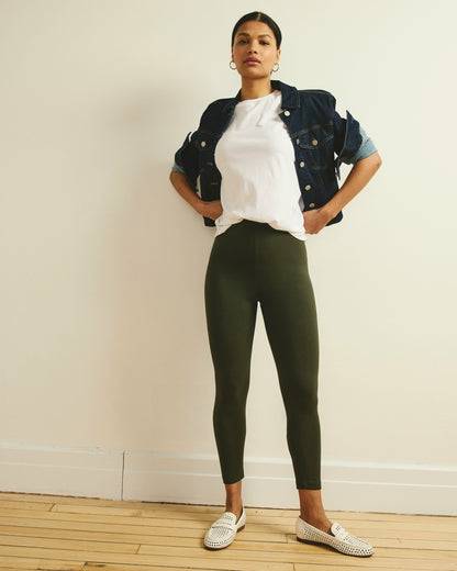 Universal Standard Roya Cropped Leggings 23 Inch - Nori