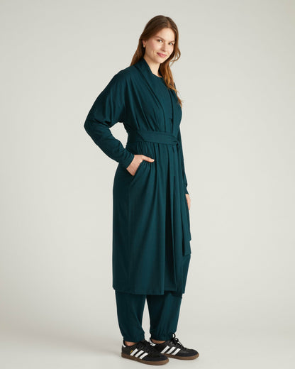 Universal Standard Daphne Lounge Robe - Deep Sea