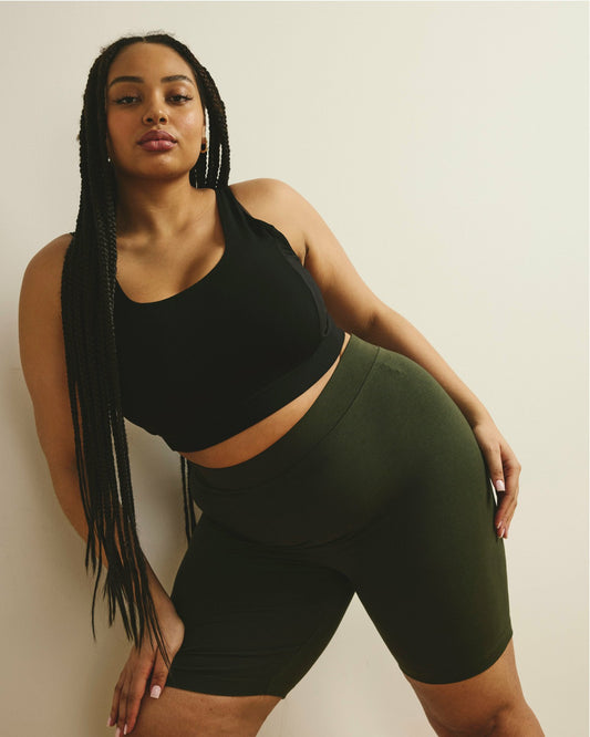 Universal Standard Roya Bike Shorts - Nori