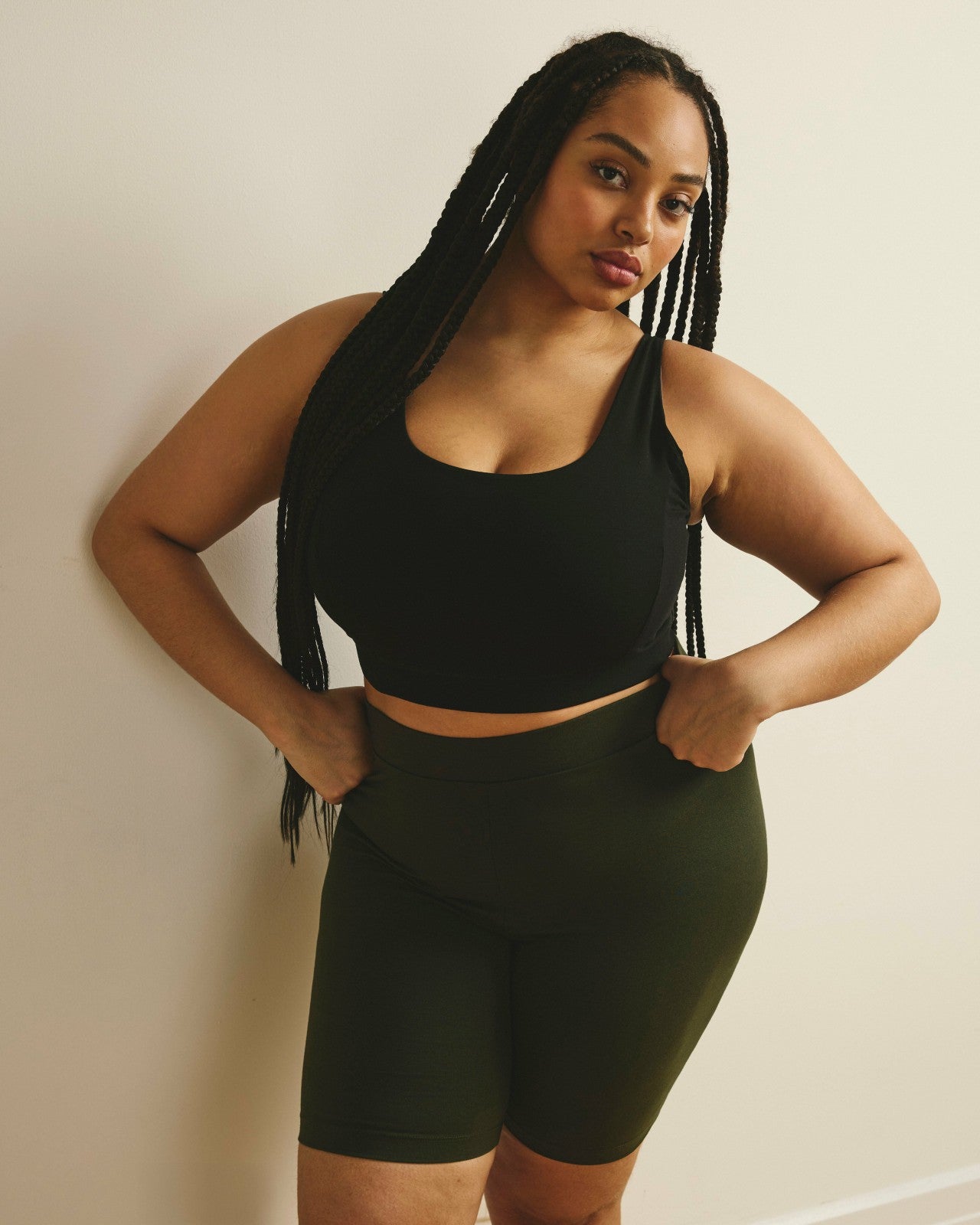 Universal Standard Roya Bike Shorts - Nori
