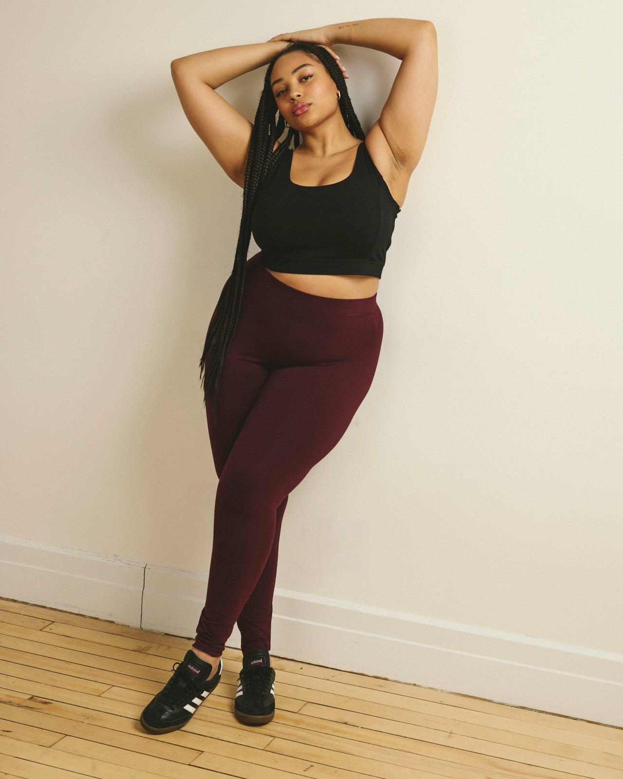 Universal Standard Roya Leggings 27 Inch - Black Cherry