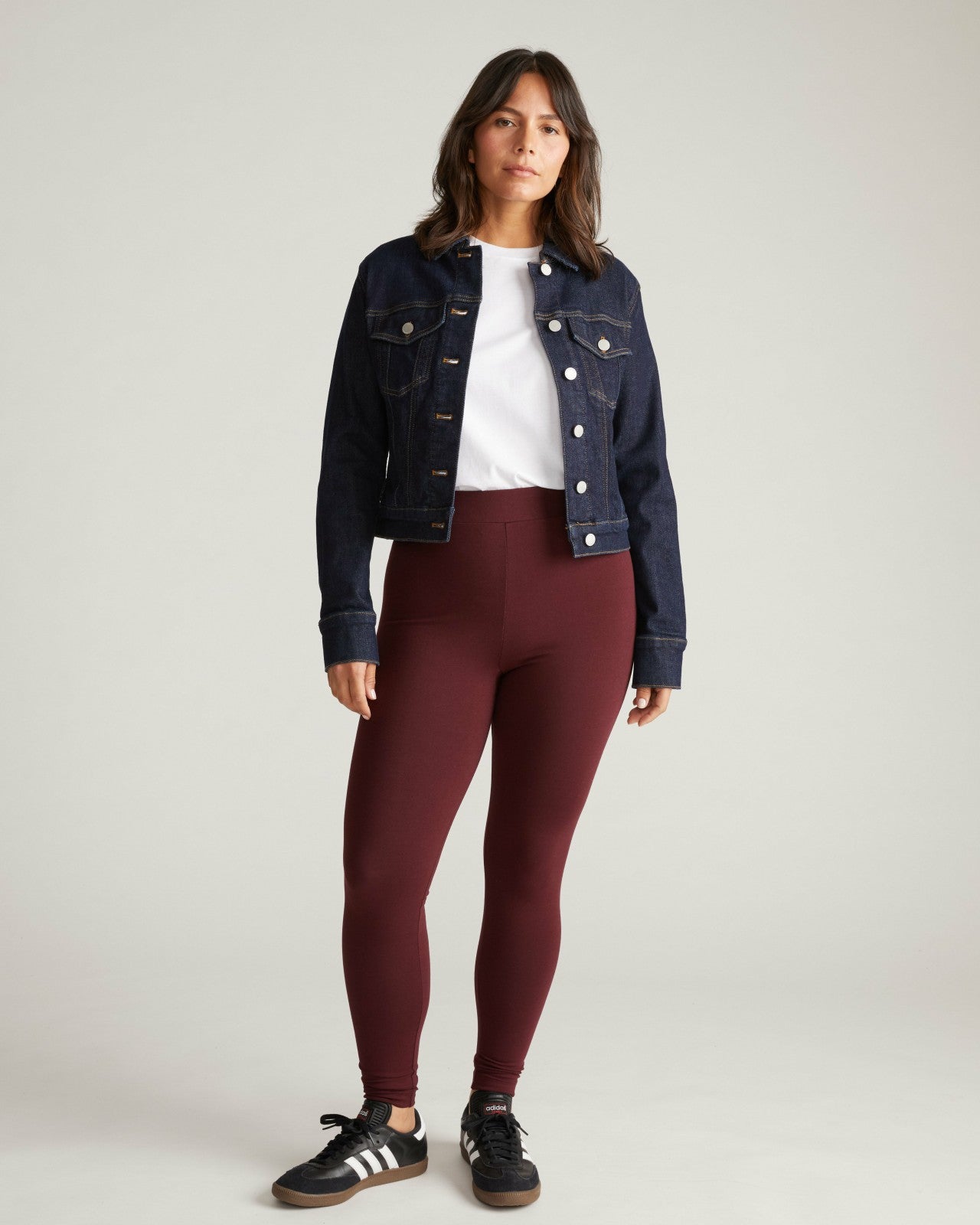 Universal Standard Roya Leggings 27 Inch - Black Cherry