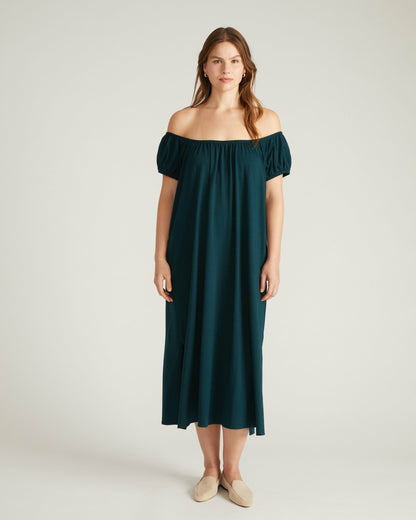 Universal Standard Lilian Long Sleep Dress - Deep Sea