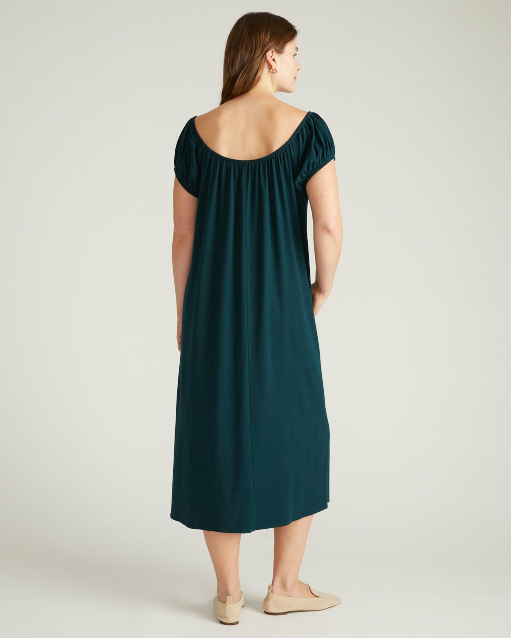 Universal Standard Lilian Long Sleep Dress - Deep Sea