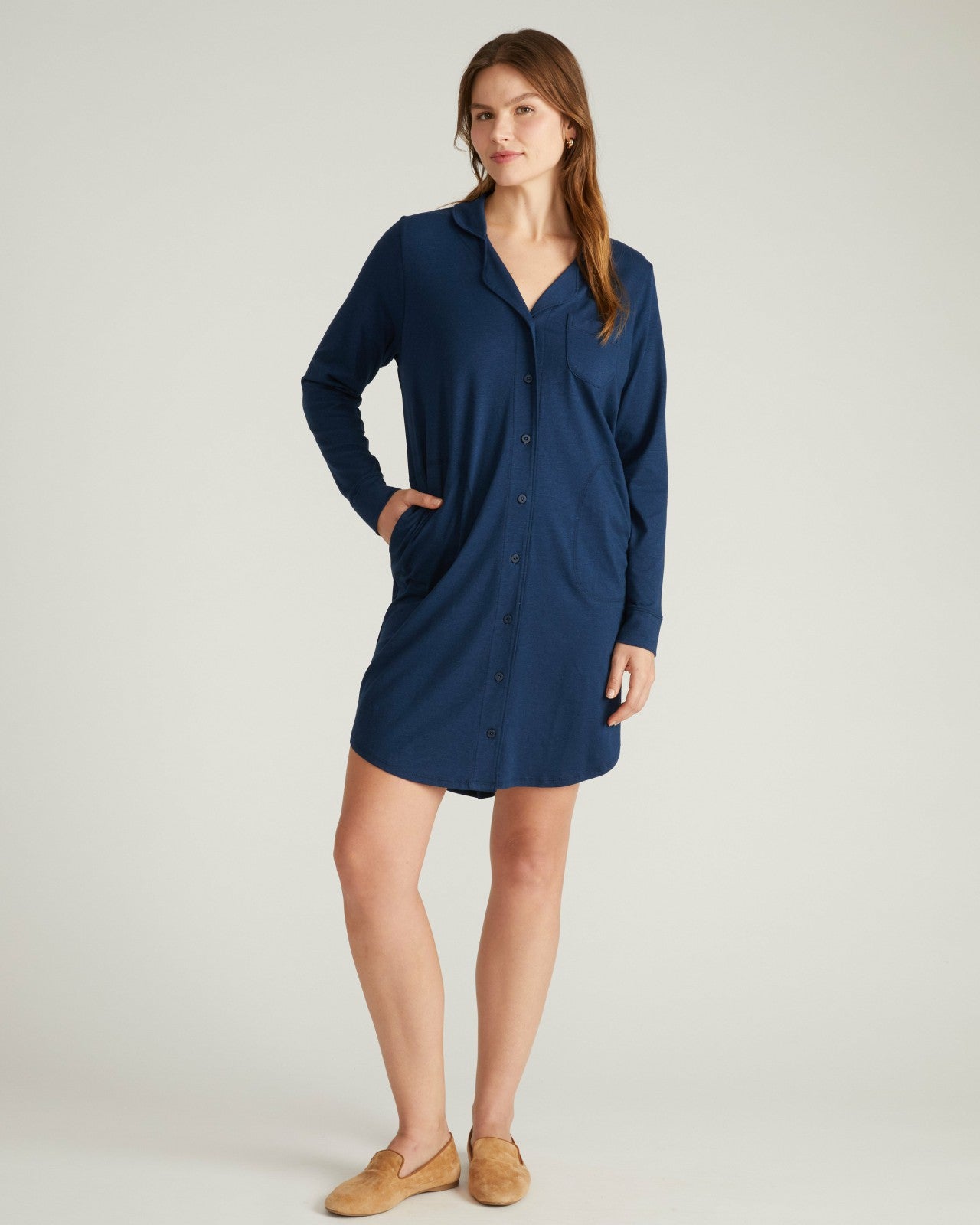 Universal Standard Softie Silky Jersey Sleepshirt - Pageant Blue