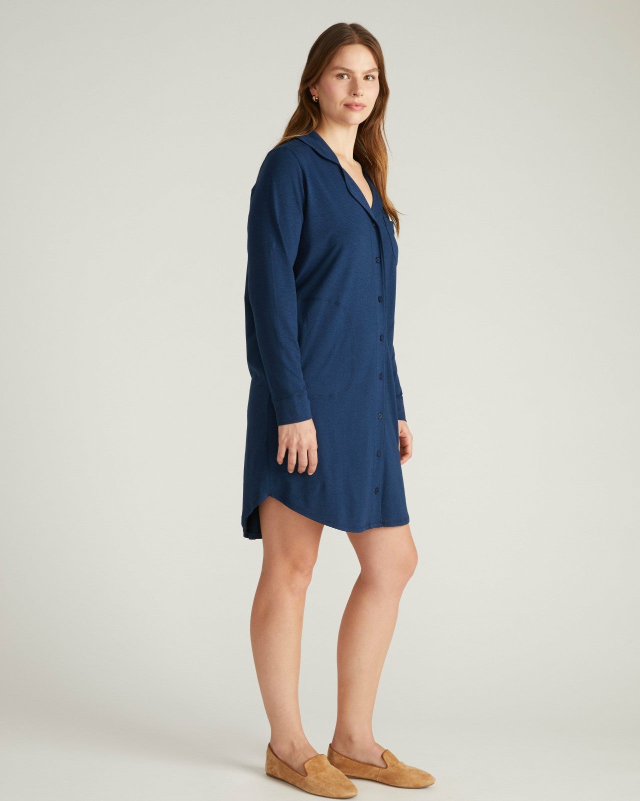 Universal Standard Softie Silky Jersey Sleepshirt - Pageant Blue