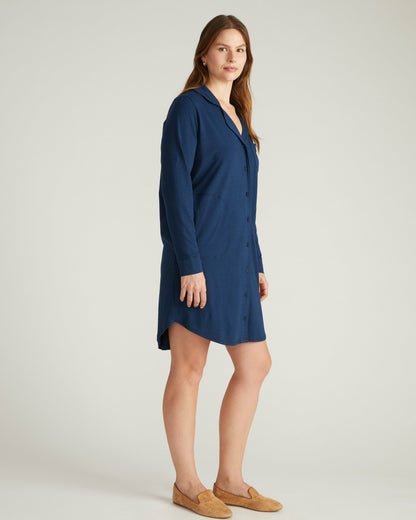 Universal Standard Softie Silky Jersey Sleepshirt - Pageant Blue