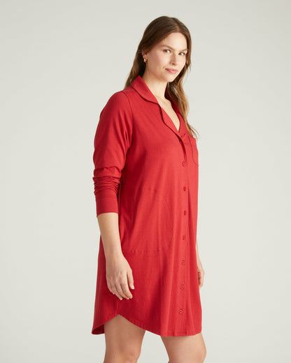 Universal Standard Softie Silky Jersey Sleepshirt - Raspberry