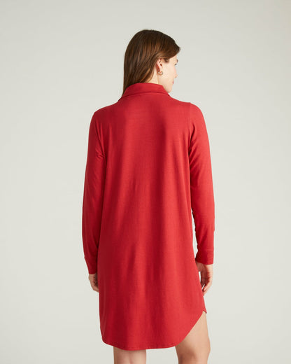 Universal Standard Softie Silky Jersey Sleepshirt - Raspberry