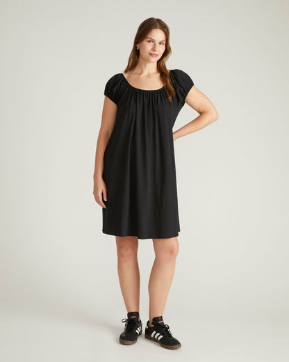 Universal Standard Lilian Short Sleep Dress - Black