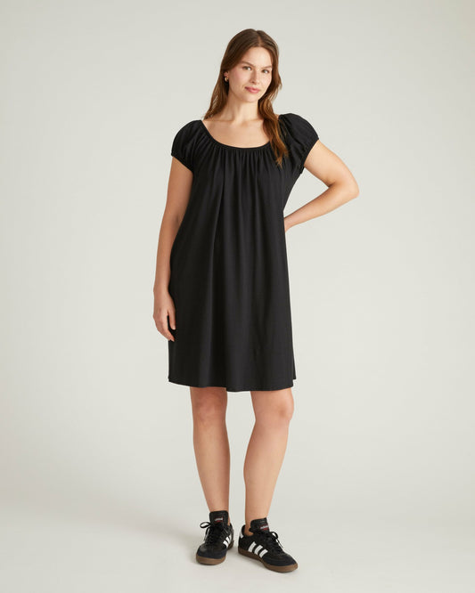 Universal Standard Lilian Short Sleep Dress - Black