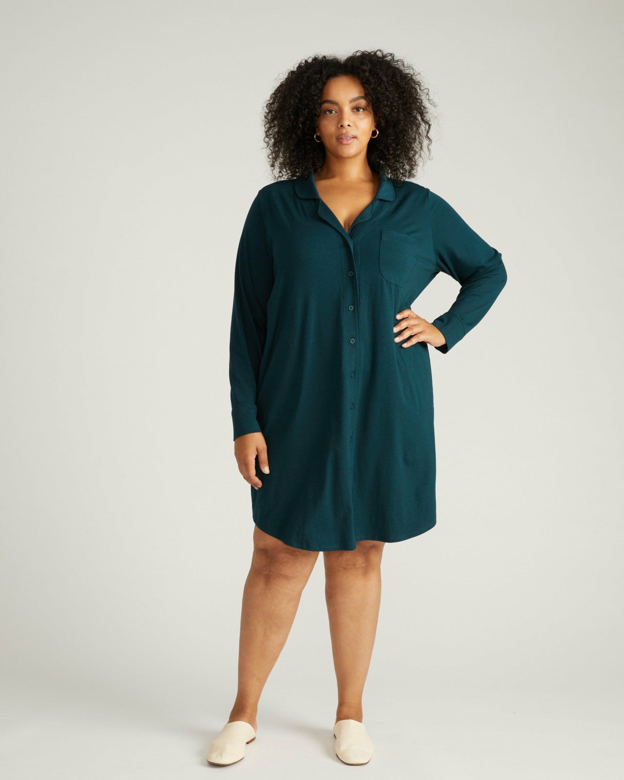 Universal Standard Softie Silky Jersey Sleepshirt - Deep Sea
