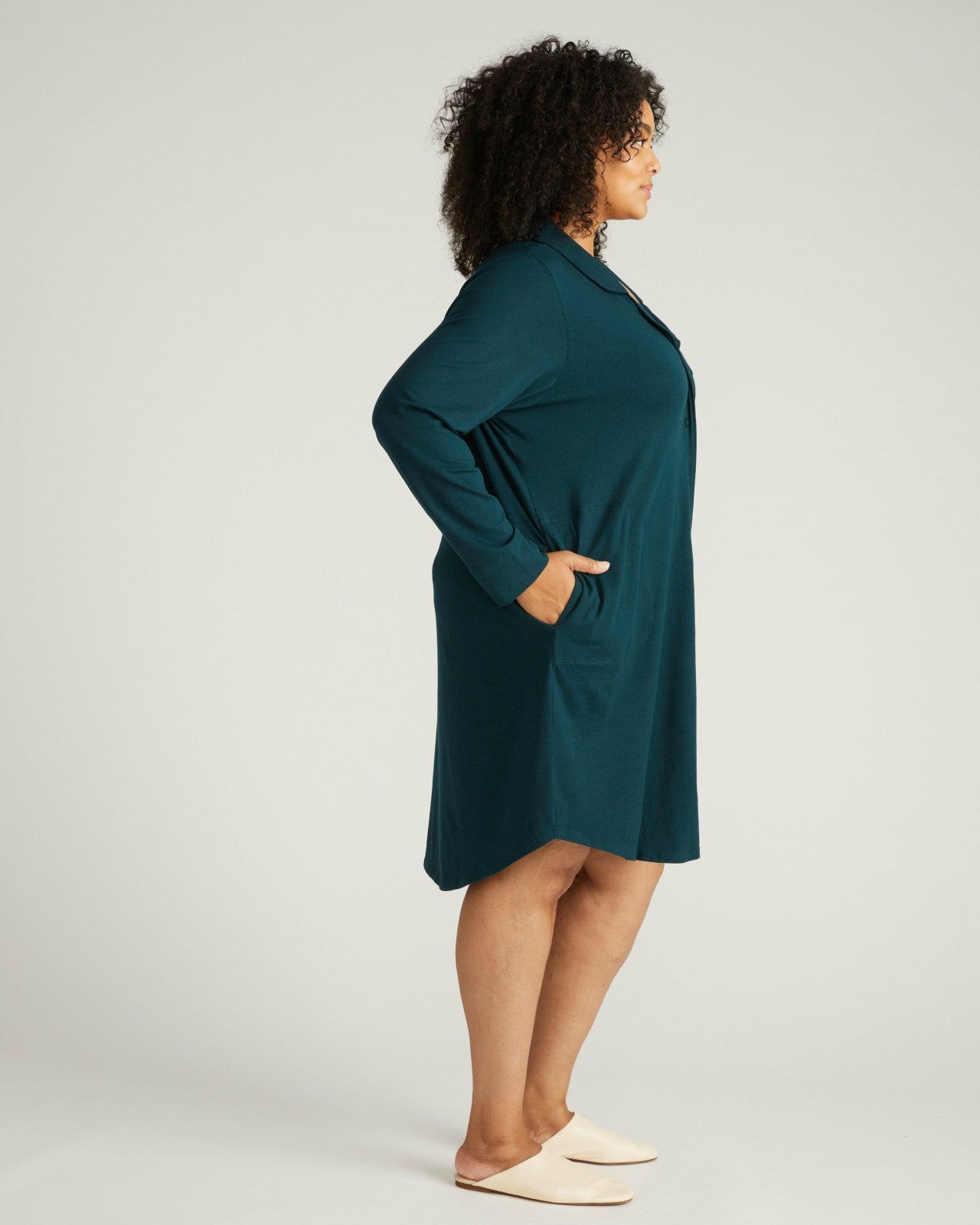 Universal Standard Softie Silky Jersey Sleepshirt - Deep Sea