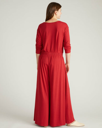 Universal Standard Isadora Wide Leg Lounge Pants - Raspberry