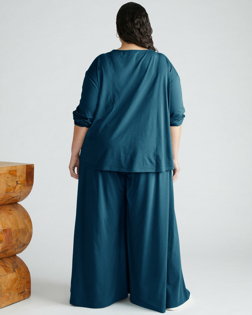 Universal Standard Isadora Wide Leg Lounge Pants - Deep Sea
