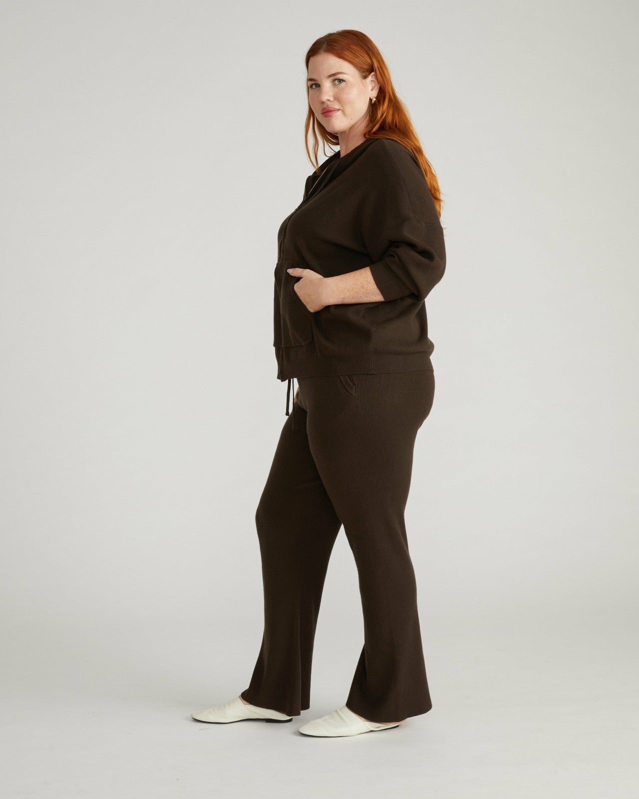Universal Standard Knitted Mila Pants - Espresso