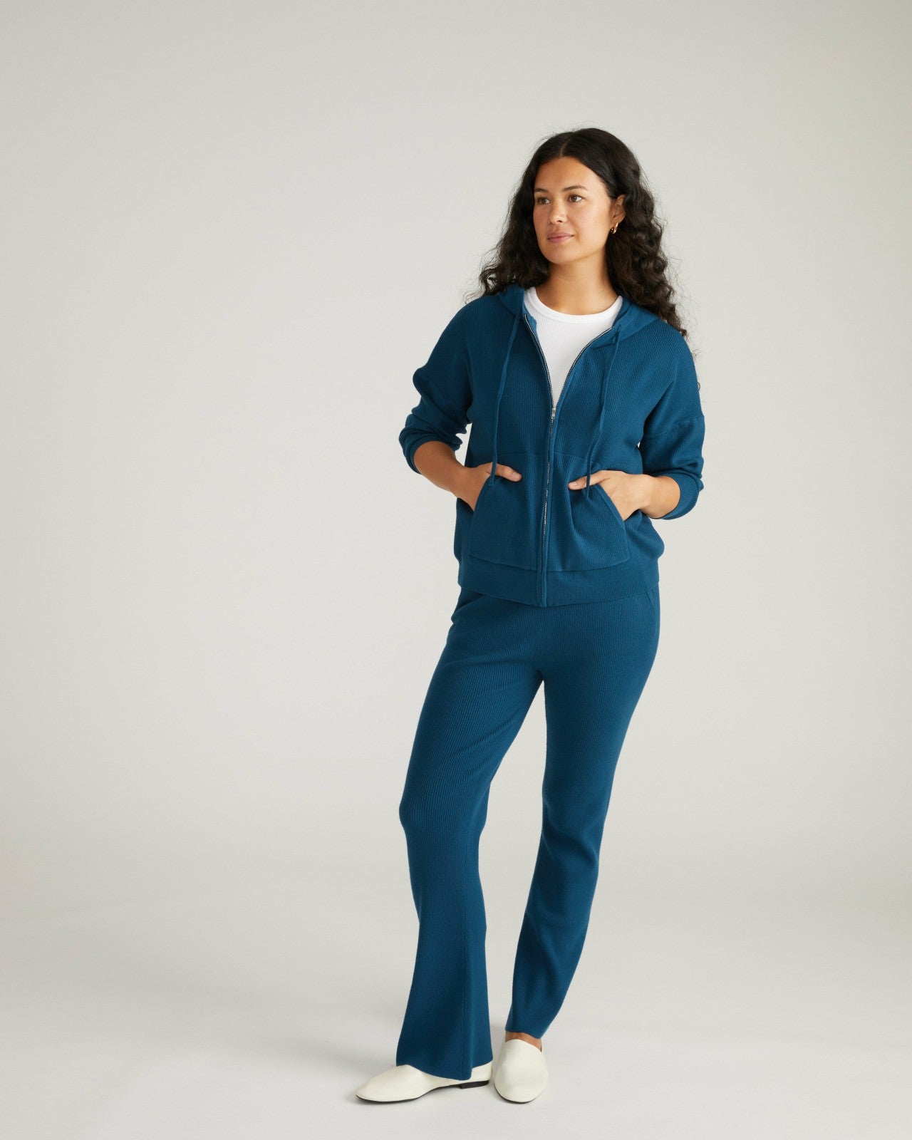 Universal Standard Knitted Mila Pants - Deep Teal