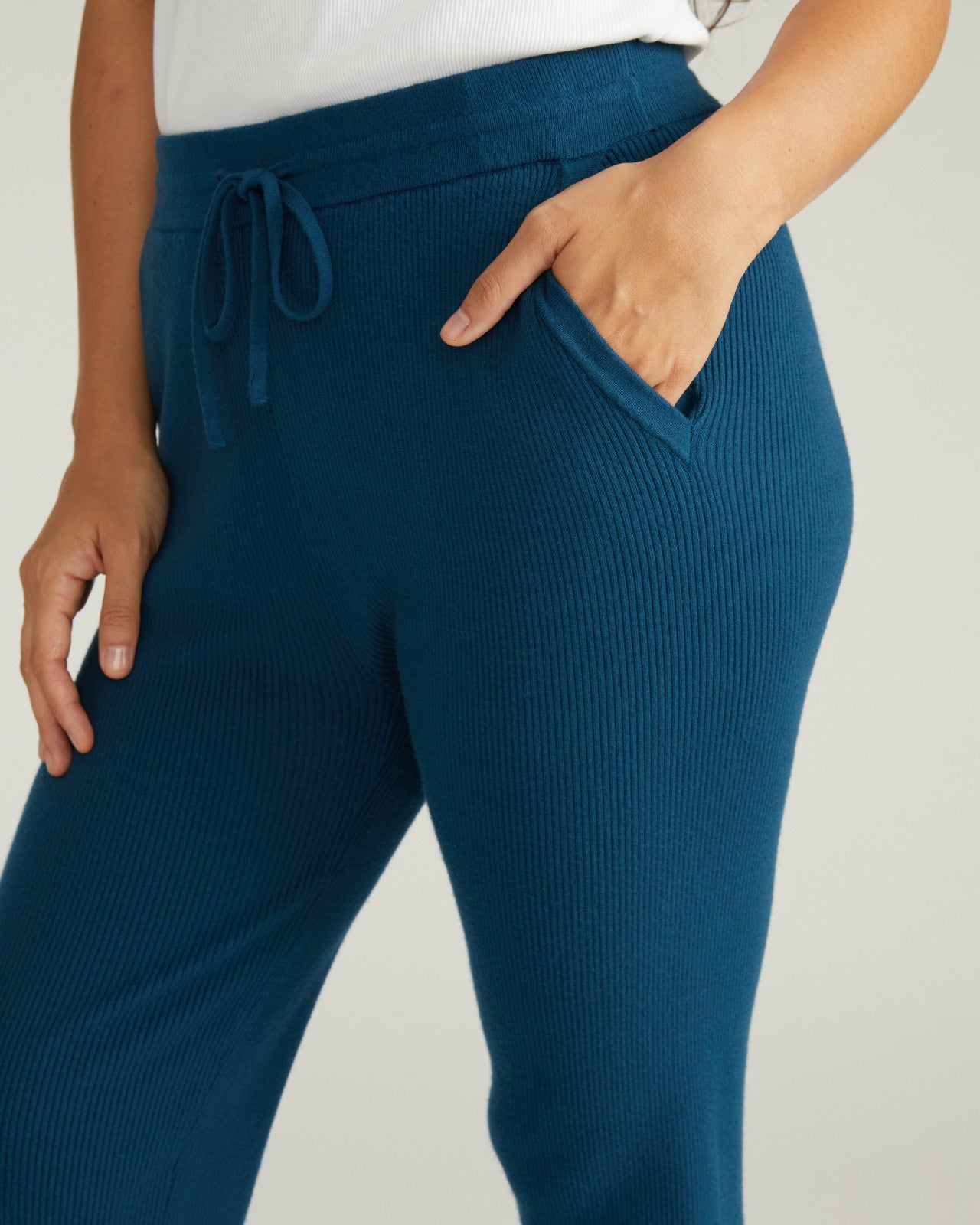 Universal Standard Knitted Mila Pants - Deep Teal