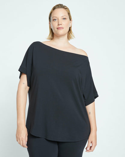 Universal Standard UltimateS Dolci Short Sleeve Top - Black