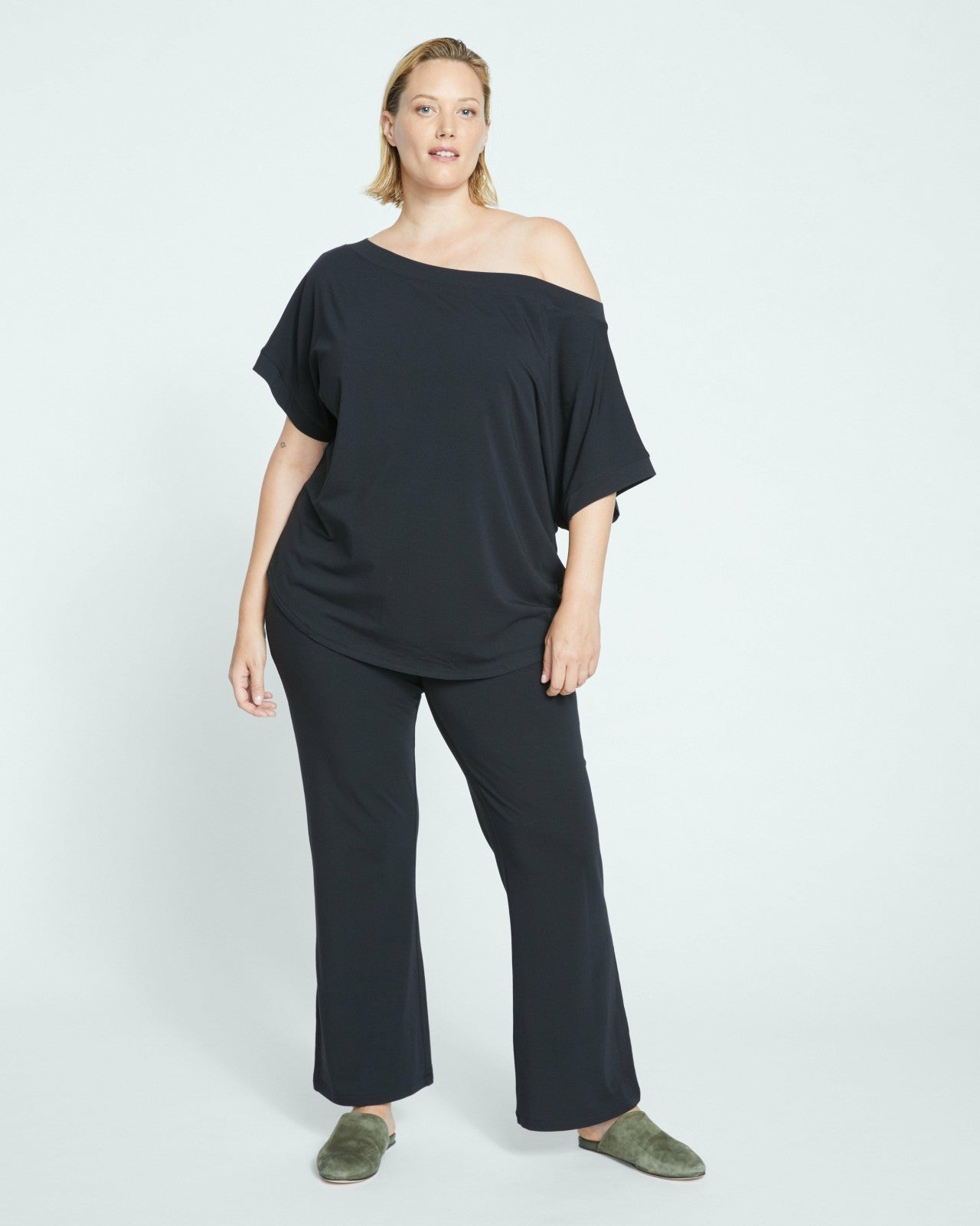 Universal Standard UltimateS Dolci Short Sleeve Top - Black